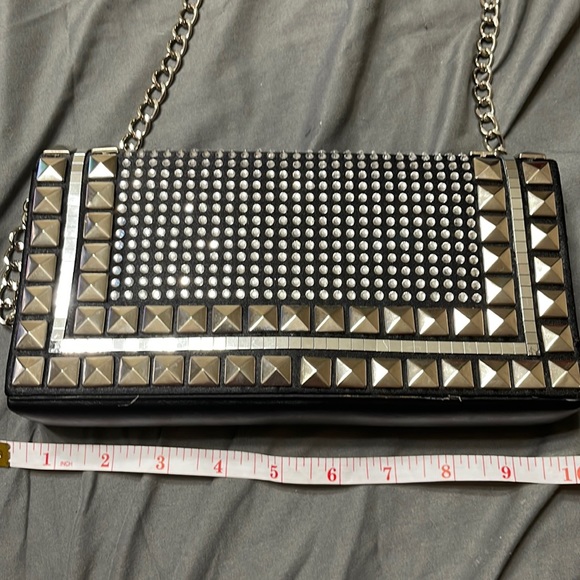 Beautiful studded bling crossbody clutch - Picture 1 of 7